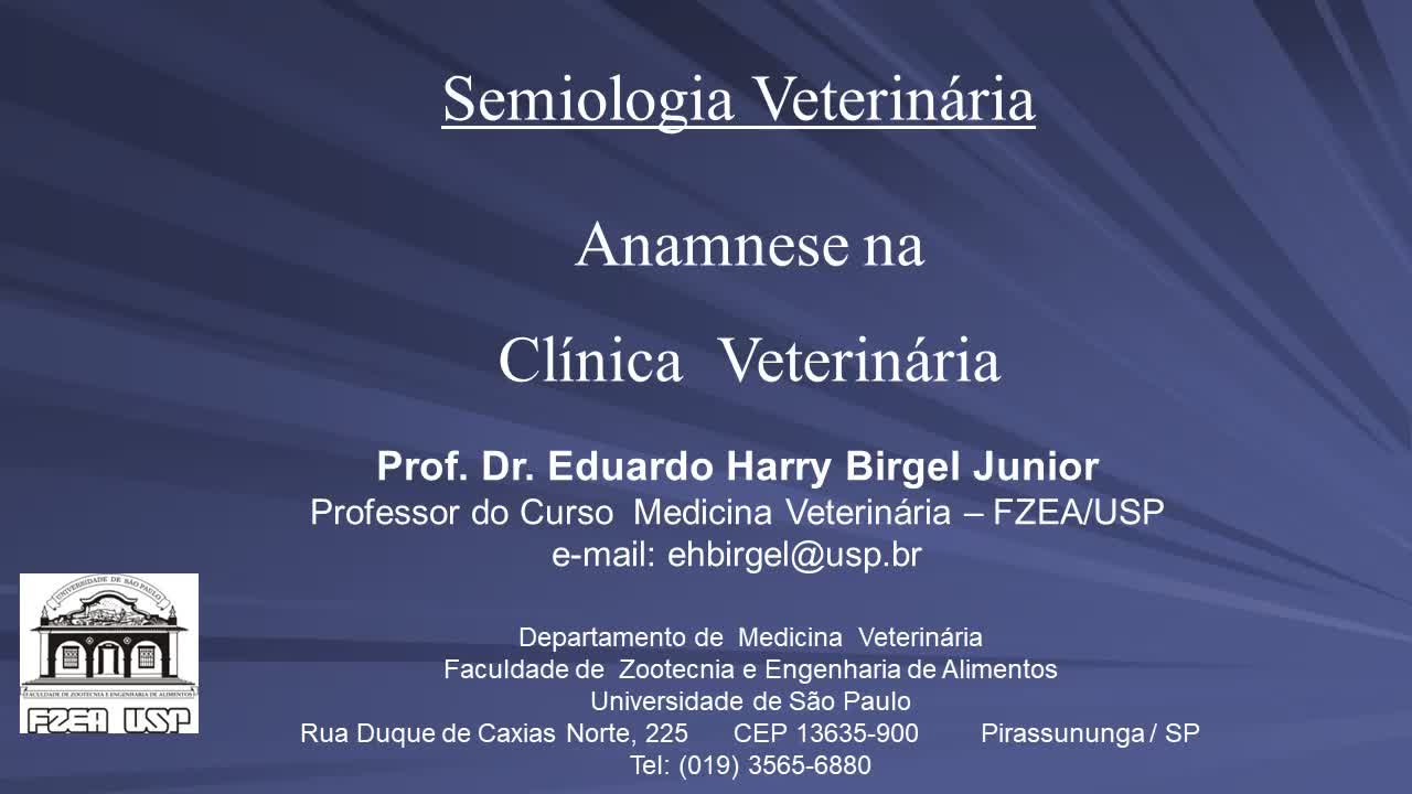 Anamnese veterinária